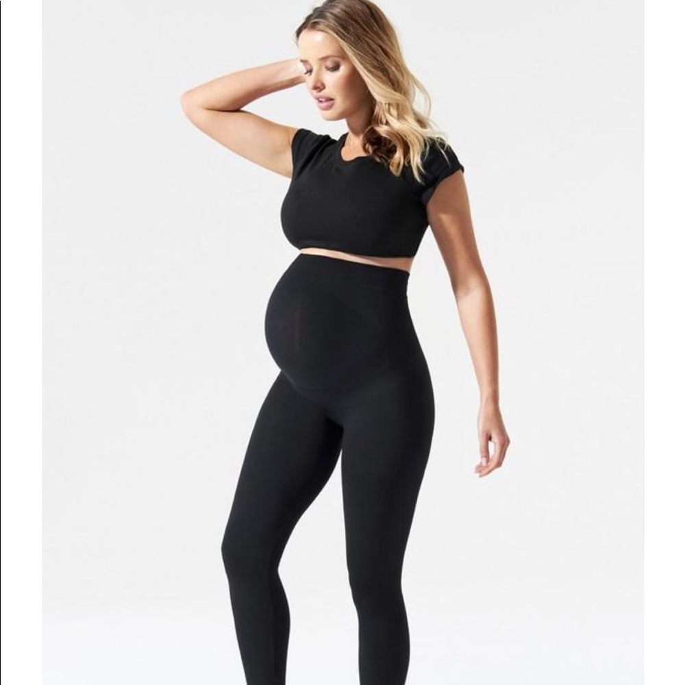 Blanqi Maternity Support Leggings Black Sz Small